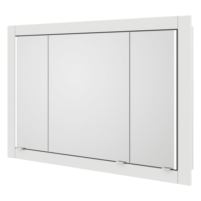 Steinkamp Value Einbauspiegelschrank 121,5 cm mit 3 Türen und LED-Beleuchtung