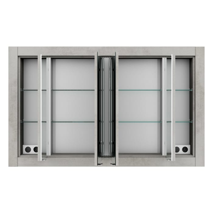 Steinkamp Value Einbauspiegelschrank 136,5 cm mit 4 Türen und LED-Beleuchtung