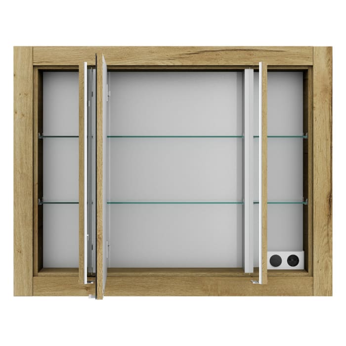 Steinkamp Value Einbauspiegelschrank 106,5 cm mit 3 Türen und LED-Beleuchtung