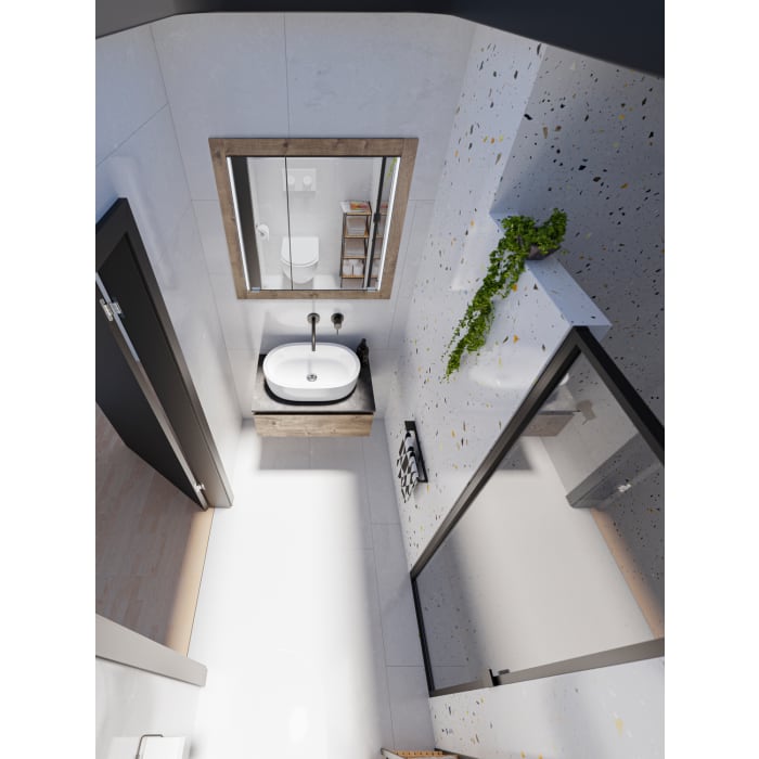 Steinkamp Value Einbauspiegelschrank 91,5 cm mit 2 Türen und LED-Beleuchtung