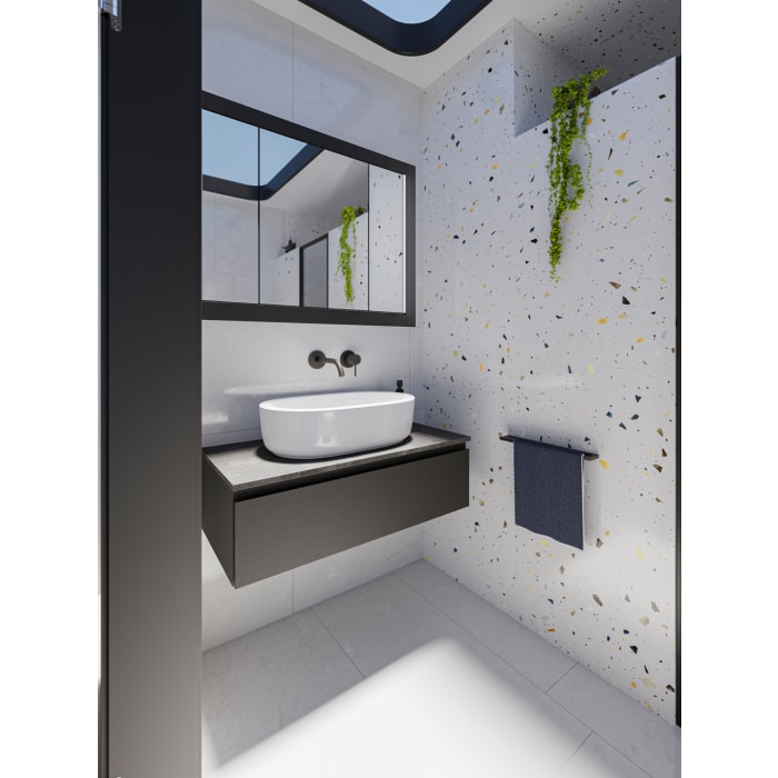 Steinkamp Value Einbauspiegelschrank 106,5 cm mit 3 Türen und LED-Beleuchtung