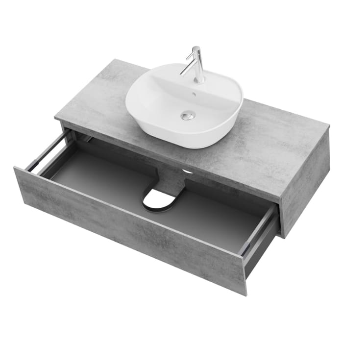 Steinkamp Value Waschtischkonsole 121 cm mit 1 Auszug