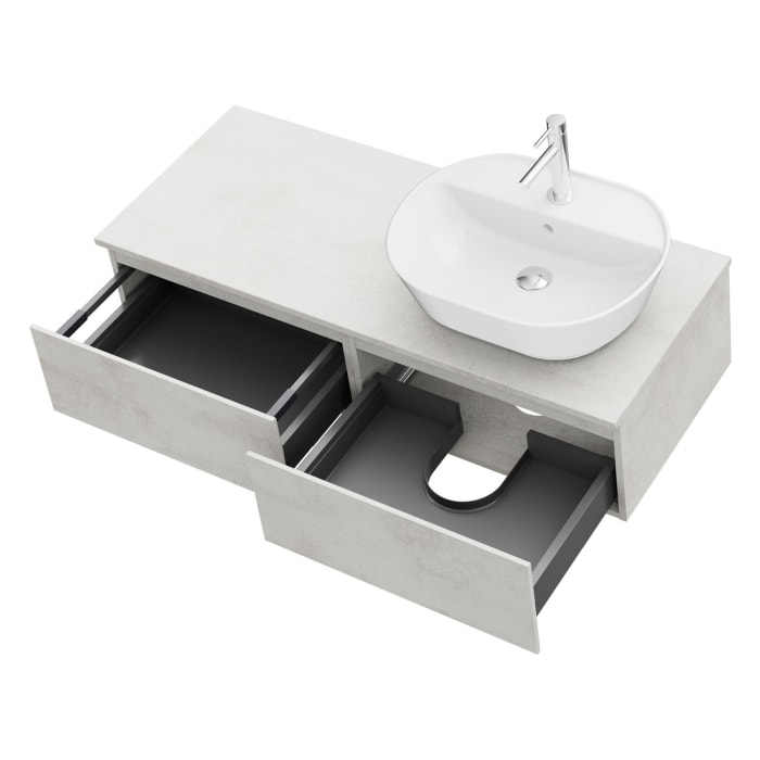 Steinkamp Value Waschtischkonsole 121 cm mit 2 Auszügen