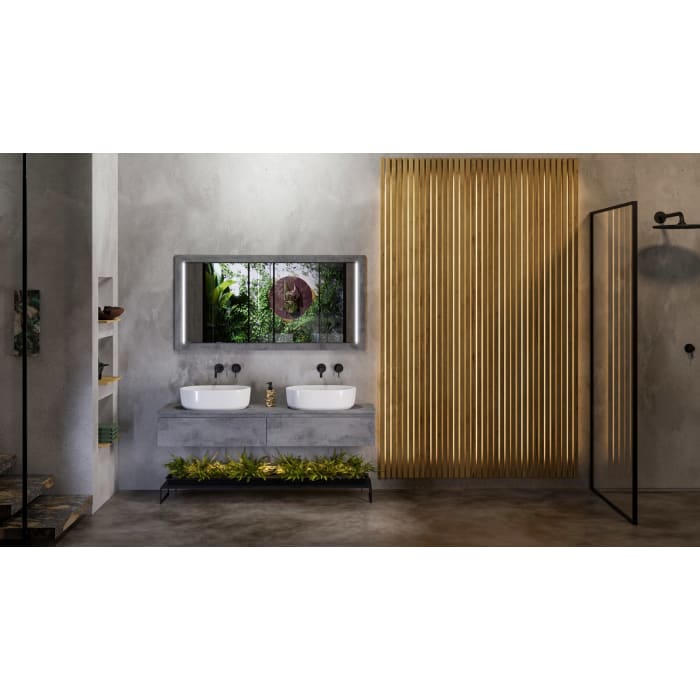 Steinkamp Value Waschtischkonsole 181 cm für 2 Waschtische, mit 2 Auszügen