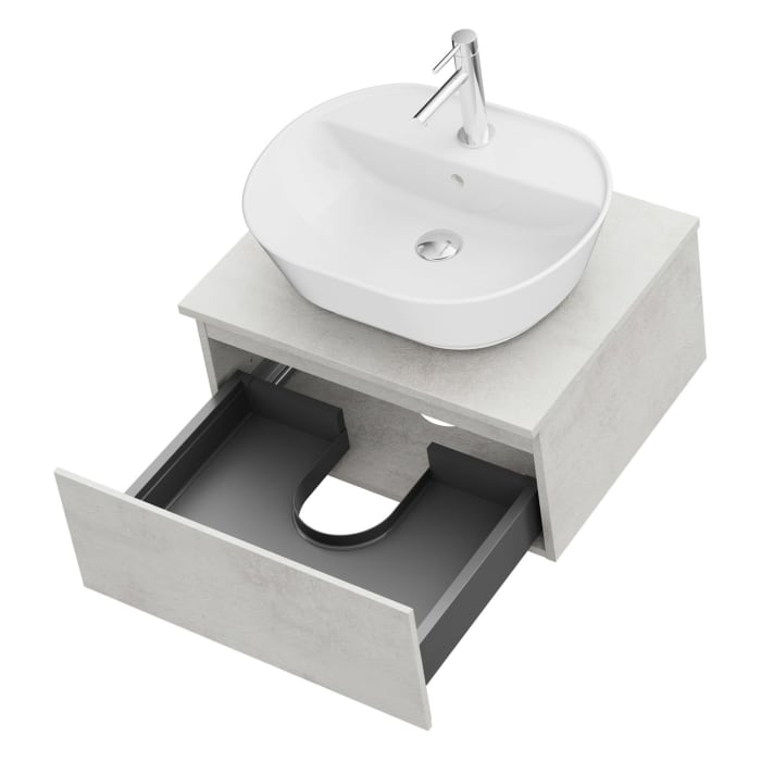 Steinkamp Value Waschtischkonsole 61 cm mit 1 Auszug