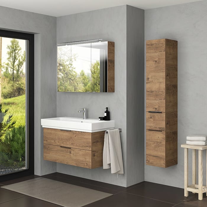 Steinkamp Living 2.0 Waschtischunterschrank 95 cm für GROHE Cube Waschtisch 100 cm