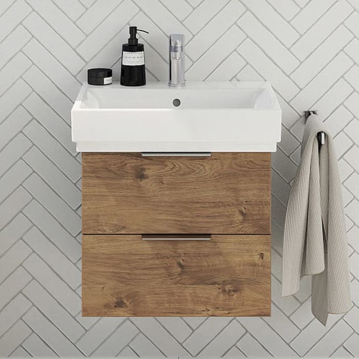 Steinkamp Living 2.0 Waschtischunterschrank 55 cm für GROHE Cube Waschtisch 60 cm
