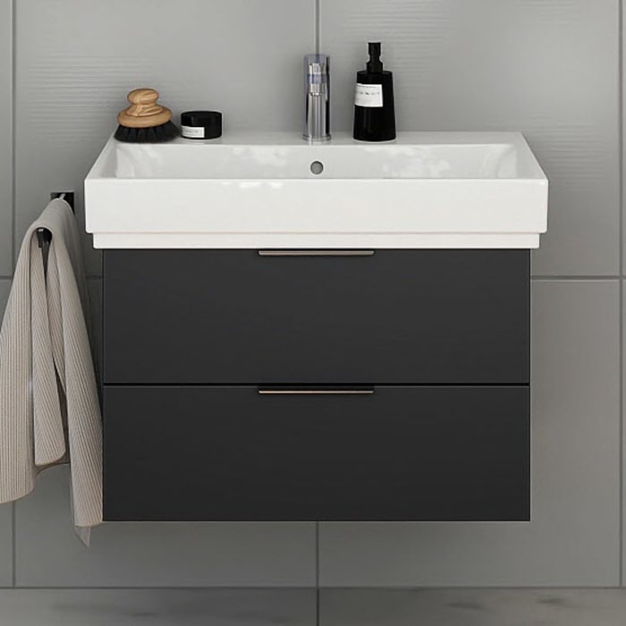 Steinkamp Living 2.0 Waschtischunterschrank 75 cm für GROHE Cube Waschtisch 80 cm