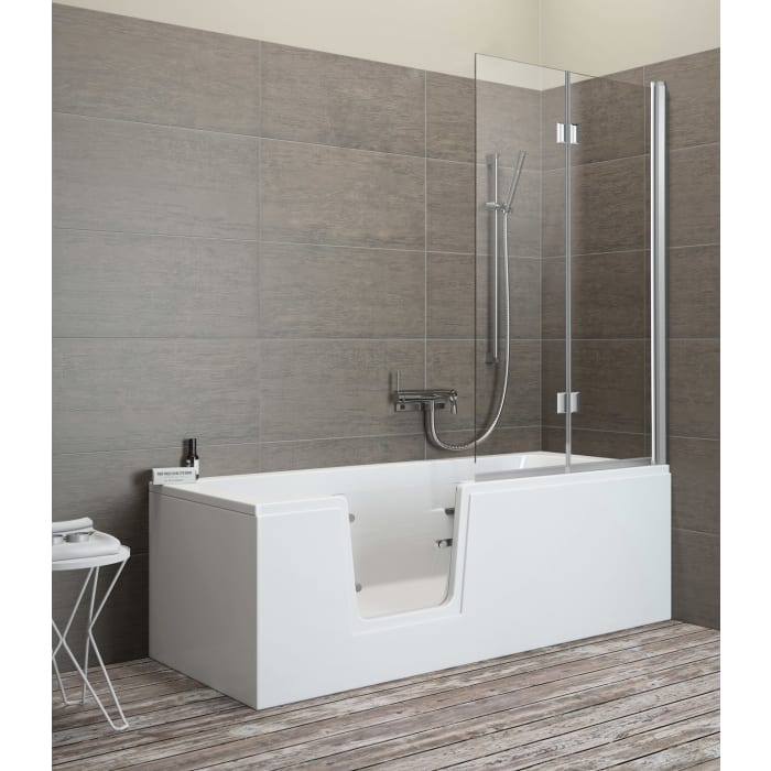 Steinkamp easy entry Badewannenaufsatz 2-teilig, Anschlag rechts