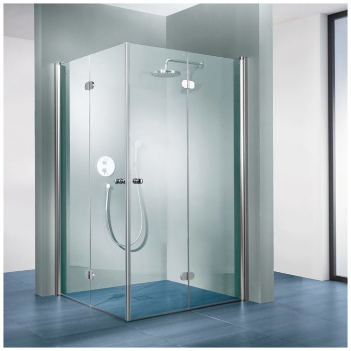 Steinkamp Living Eckeinstieg Drehfalttür 90 x 80 x 200 cm inkl. easypearl, mittig mattiert