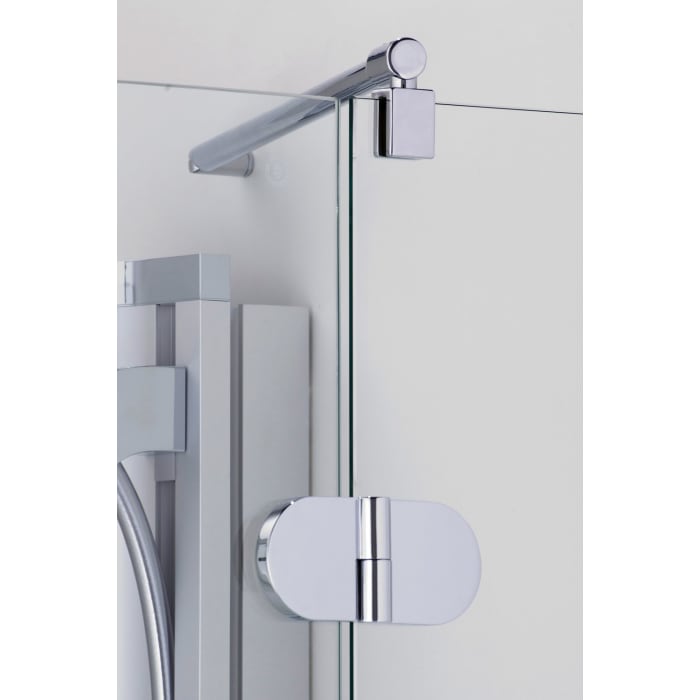 Steinkamp Living Fünfeckdusche 3-teilig 100 x 100 cm Anschlag links inkl. easypearl