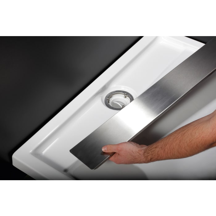 Steinkamp Living Duschwanne 160 x 90 cm mit Ablaufrinne, superflach