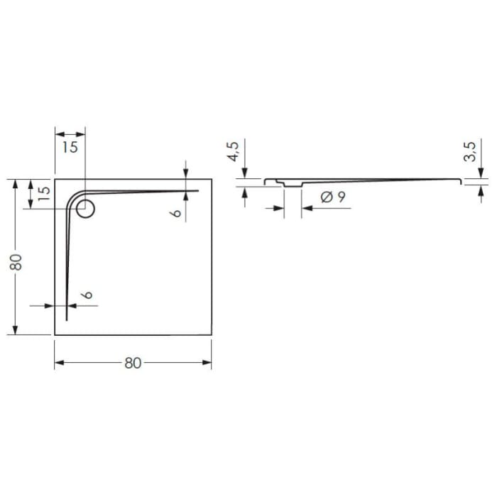 Steinkamp Plan Duschwanne 80 x 80 cm superflach mit Antirutsch