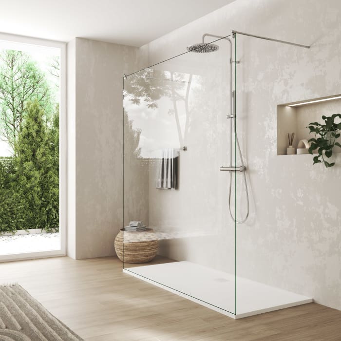 Steinkamp Sense Mineralguss-Duschwanne 180 x 80 mit rutschhemmender Struktur inkl. Ablaufabdeckung