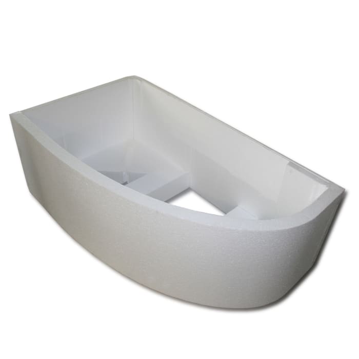 Sturotec Wannenträger für Riho Lyra Raumspar-Badewanne 153,5 x 100,5 cm, rechts für Eckeinbau