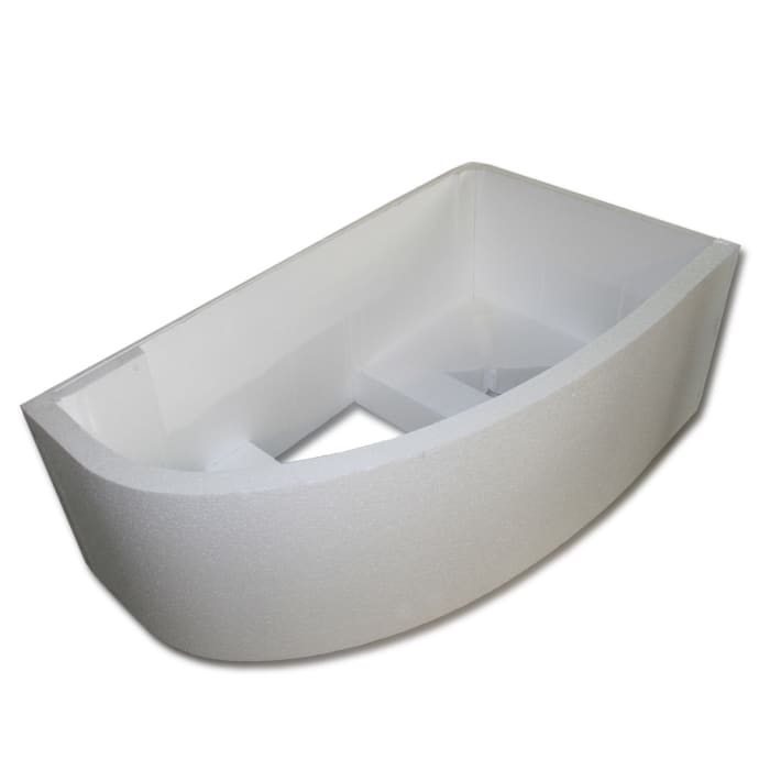 Sturotec Wannenträger für Riho Lyra Raumspar-Badewanne 153,5 x 100,5 cm, links für Eckeinbau