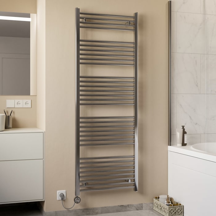 Sturotec Bath 5 E Badheizkörper 60 x 126,4 cm, rein elektrisch, mit integr. Raumthermostat