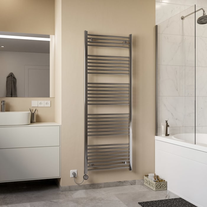 Sturotec Bath 5 E Badheizkörper 60 x 126,4 cm, rein elektrisch, mit integr. Raumthermostat