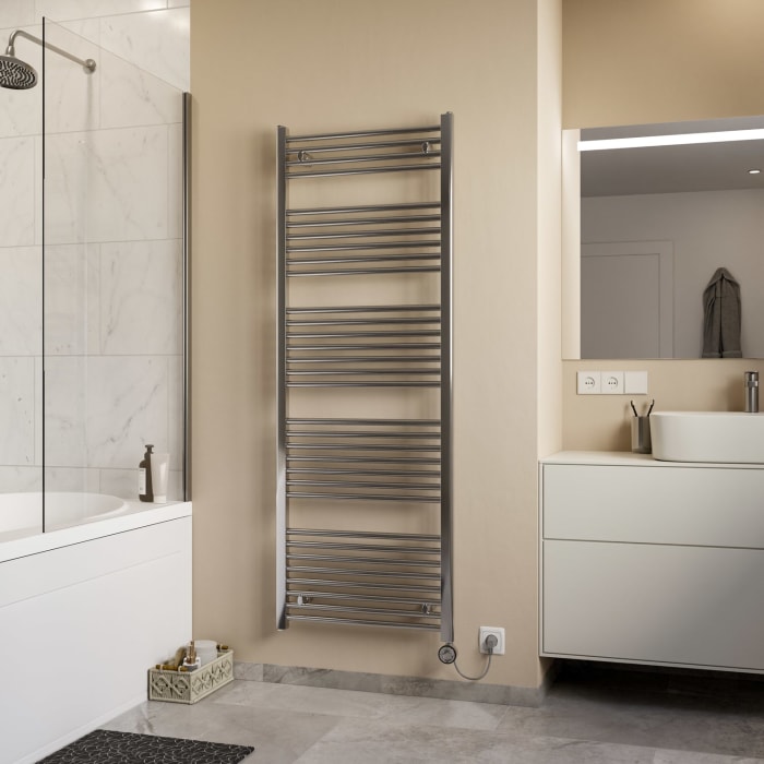 Sturotec Bath 5 E Badheizkörper 60 x 126,4 cm, rein elektrisch, mit integr. Raumthermostat