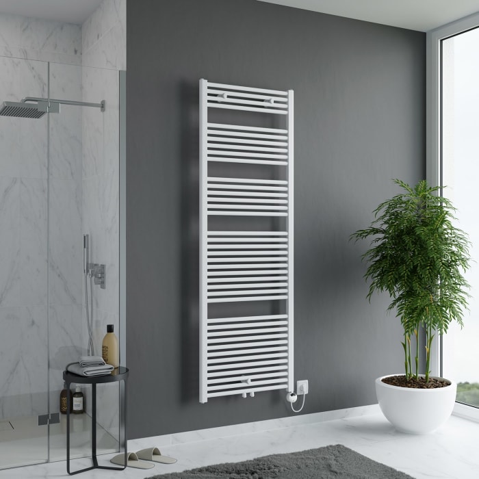 Sturotec Bath X E Badheizkörper 60 x 112,1 cm, rein elektrisch, mit integr. Raumthermostat, inkl. Fernbedienung