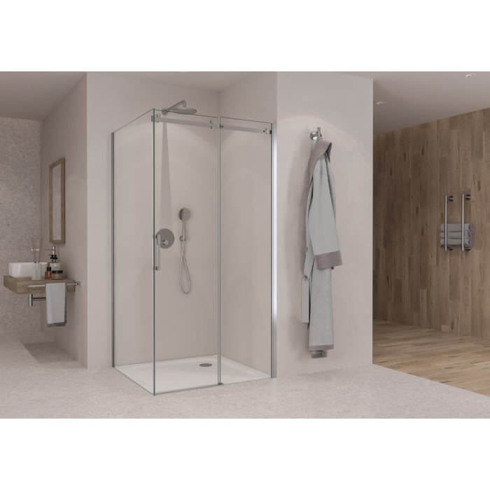 Sturotec 3070 Schiebetür 120 x 200 cm zur Kombination mit Seitenwand mit Nano-Beschichtung