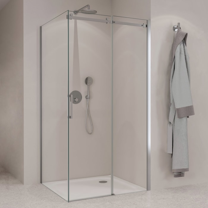 Sturotec 3070 Schiebetür 140 x 200 cm zur Kombination mit Seitenwand mit Nano-Beschichtung