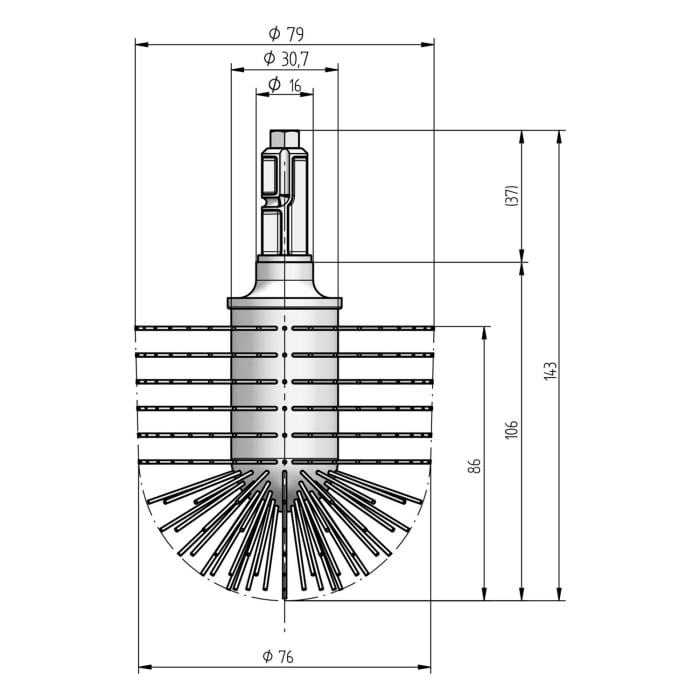 Sturotec EBK79W Ersatzbürstenköpfe (2er-Set) passt zu Keuco Astor, Eurotrend, Futura, Mango, Novo, Palace