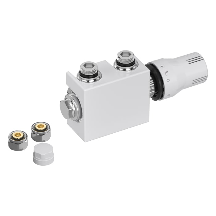 Sturotec Anschlussset Multiblock für Mittelanschluss 5 cm inkl. Thermostatkopf