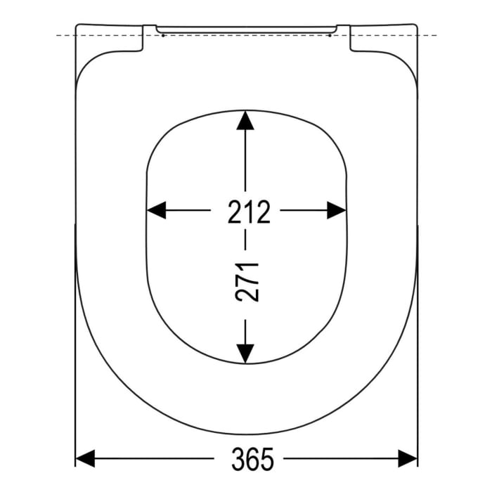 Sturotec 2140 WC-Sitz Slim mit Absenkautomatik, passend für Geberit Renova/Acanto/I-con XS/4U, Duravit Durastyle und Vitra Sento