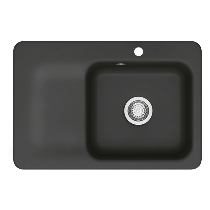 Systemceram Keradomo Juna 75 Einbauspüle rechts mit Handbetätigung