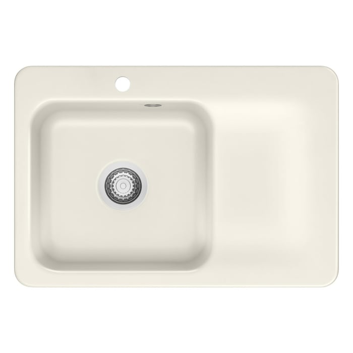 Systemceram Keradomo Juna 75 Einbauspüle links mit Handbetätigung