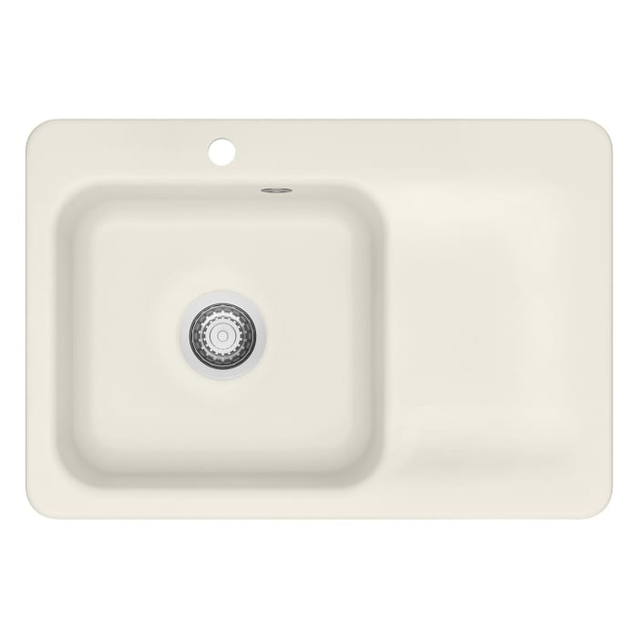 Systemceram Keradomo Juna 75 Einbauspüle links mit Handbetätigung