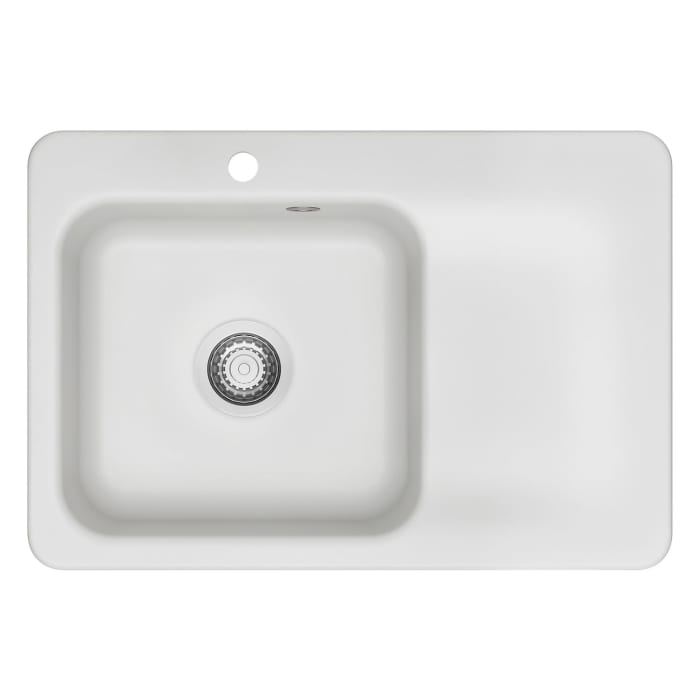 Systemceram Keradomo Juna 75 Einbauspüle links mit Handbetätigung