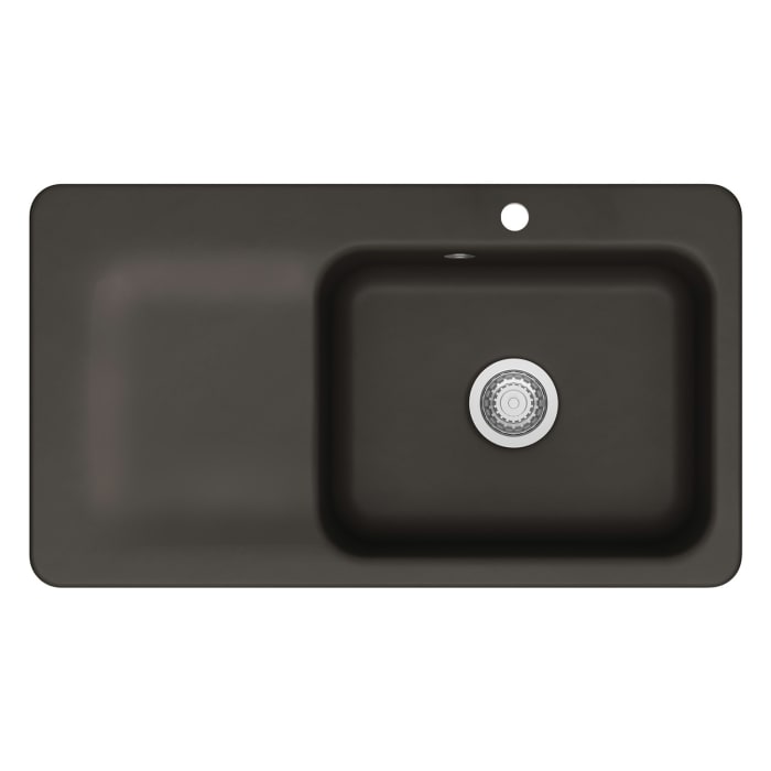 Systemceram Keradomo Juna 90 Einbauspüle rechts mit Excenterbetätigung