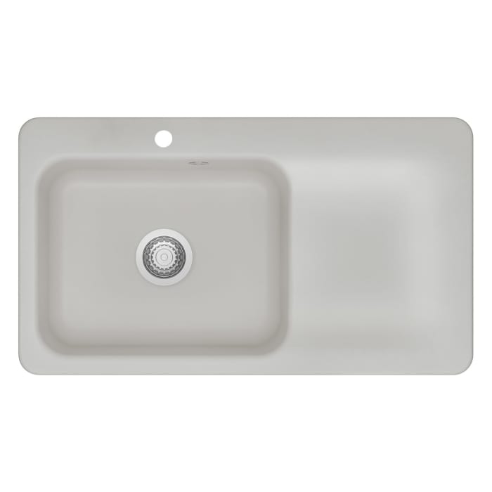 Systemceram Keradomo Juna 90 Einbauspüle links mit Handbetätigung