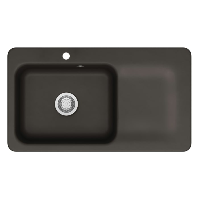 Systemceram Keradomo Juna 90 Einbauspüle links mit Excenterbetätigung