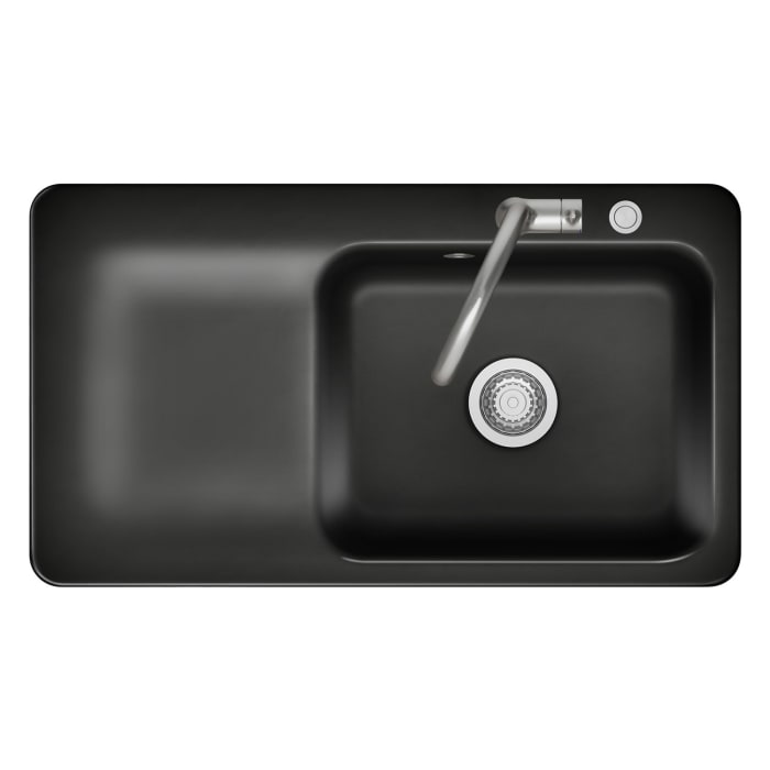 Systemceram Keradomo Juna 90 Einbauspüle rechts mit Handbetätigung