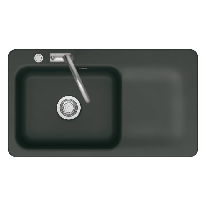 Systemceram Keradomo Juna 90 Einbauspüle links mit Handbetätigung