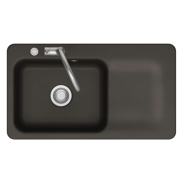 Systemceram Keradomo Juna 90 Einbauspüle links mit Handbetätigung