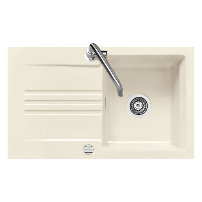 Systemceram Keradomo Kara 85 Einbauspüle mit Excenterbetätigung