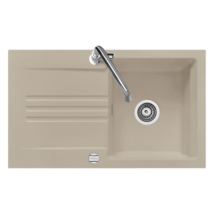 Systemceram Keradomo Kara 85 Einbauspüle mit Excenterbetätigung