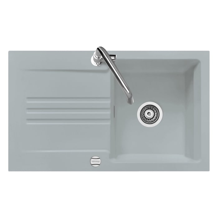 Systemceram Keradomo Kara 85 Einbauspüle mit Excenterbetätigung