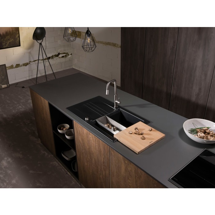 Systemceram Keradomo Kara 85 Einbauspüle mit Excenterbetätigung