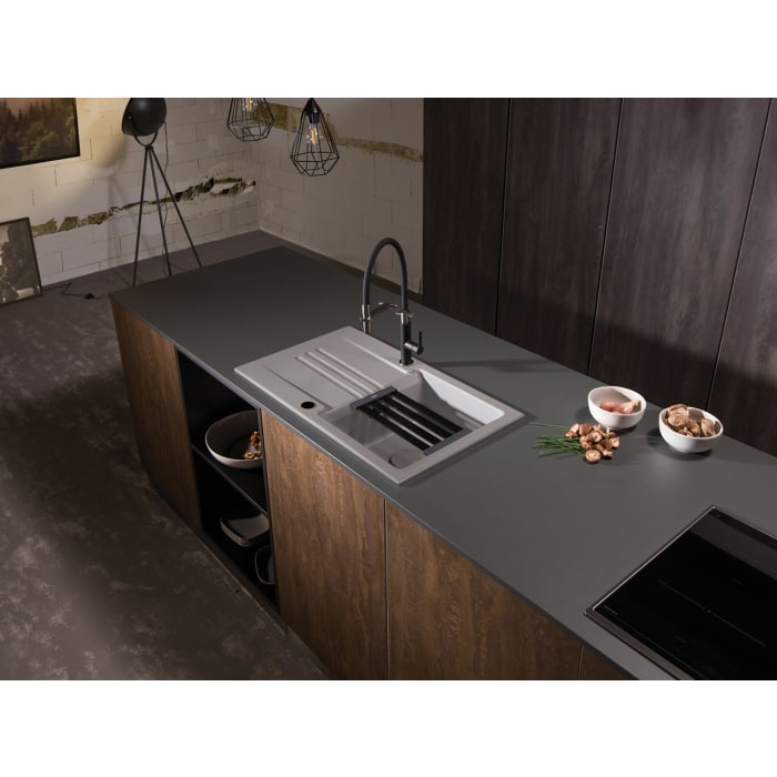 Systemceram Keradomo Kara 85 Einbauspüle mit Excenterbetätigung