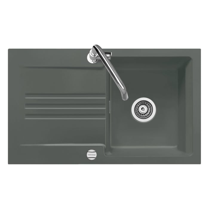 Systemceram Keradomo Kara 85 F Spüle für flächenbündigen Einbau mit Excenterbetätigung