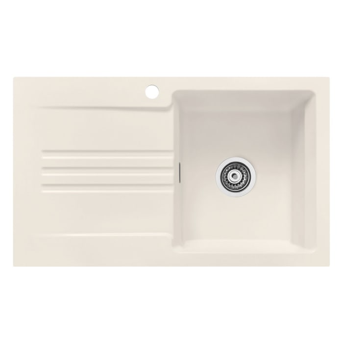 Systemceram Keradomo Kara 85 F Spüle für flächenbündigen Einbau mit Handbetätigung