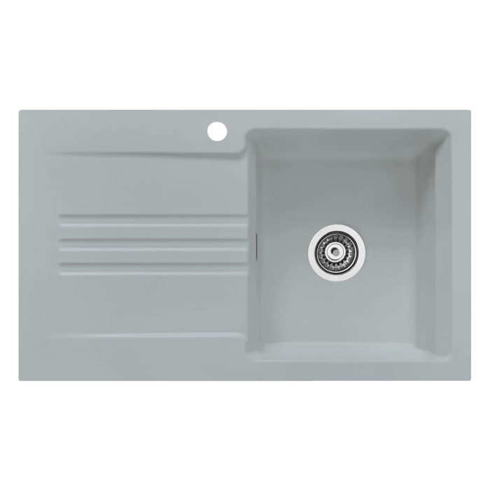 Systemceram Keradomo Kara 85 F Spüle für flächenbündigen Einbau mit Handbetätigung