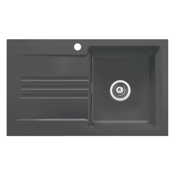 Systemceram Keradomo Kara 85 F Spüle für flächenbündigen Einbau mit Handbetätigung