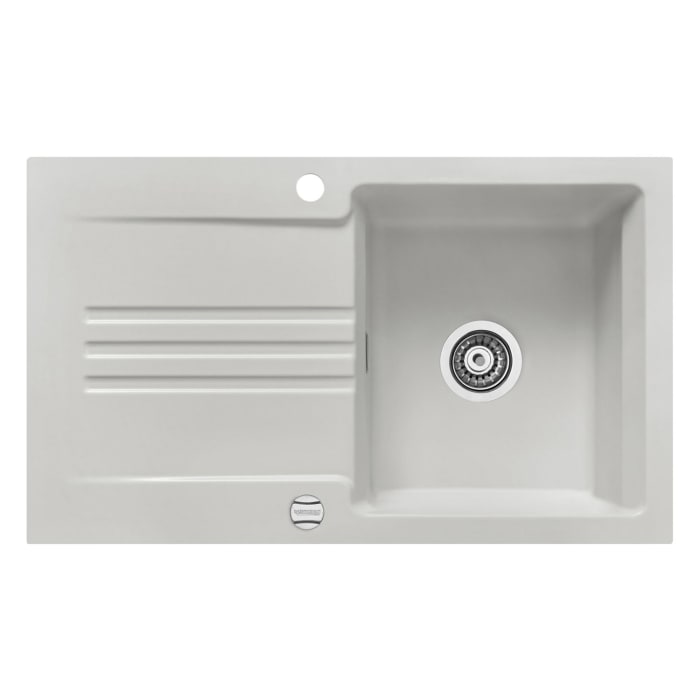 Systemceram Keradomo Kara 85 F Spüle für flächenbündigen Einbau mit Excenterbetätigung