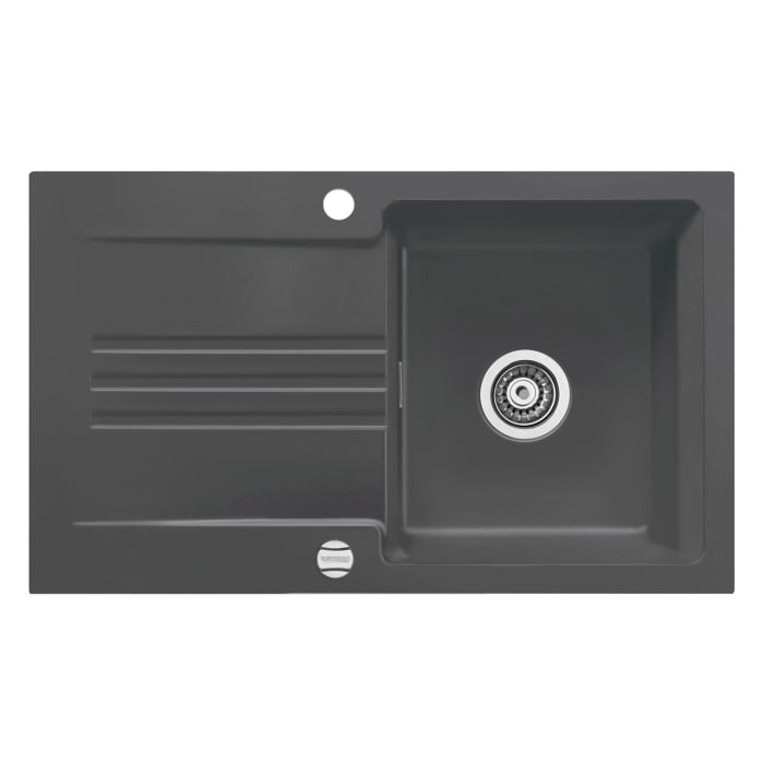 Systemceram Keradomo Kara 85 F Spüle für flächenbündigen Einbau mit Excenterbetätigung